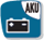 Akku-Betrieb(AKU):intern, Betriebsdauer ca.15h Ladezeit ca. 10h